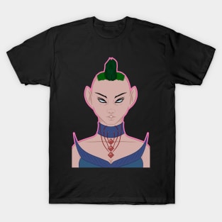 Elf girl with green hair T-Shirt